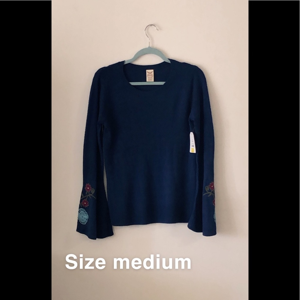 Embroidery detail sweater